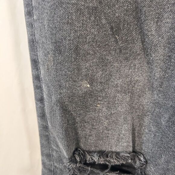 We the Free Jeans Womens 31 Grey Denim Button Fly High Rise Pockets Cotton Blend - Picture 4 of 13